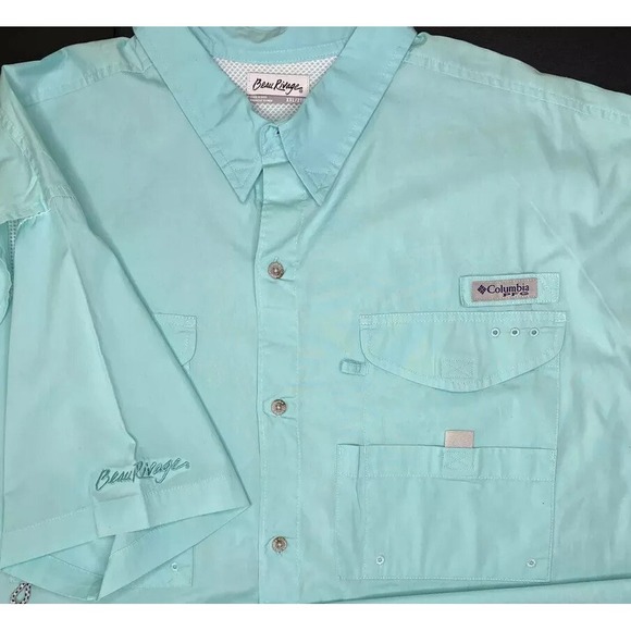 Columbia Other - Columbia PFG Beau Rivage Casino Vented Fishing Shirt Mens 2XL Short Sleeve